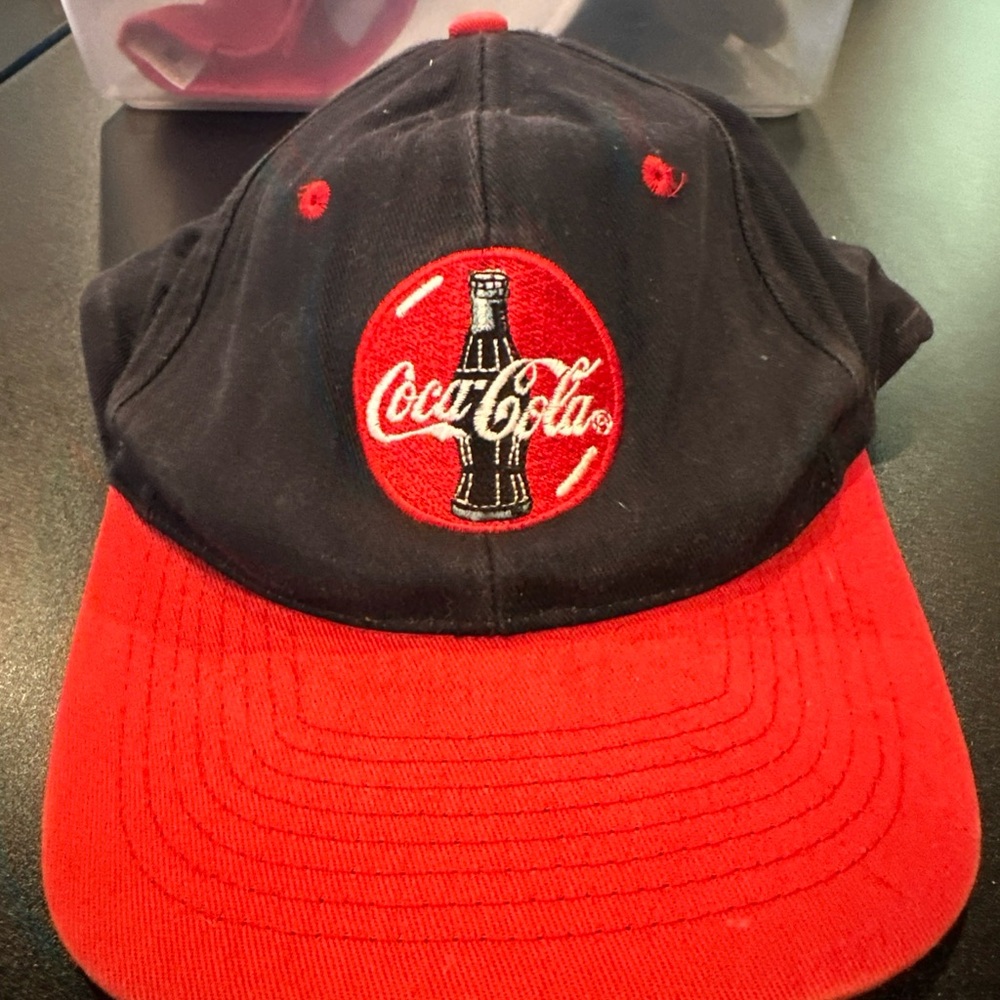 Coca-Cola Red and Black Logo Cap